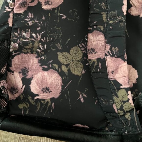 Mossimo Supply Co Pink Black Nylon 15"X12"X5" Backpack Bag - Picture 9 of 12